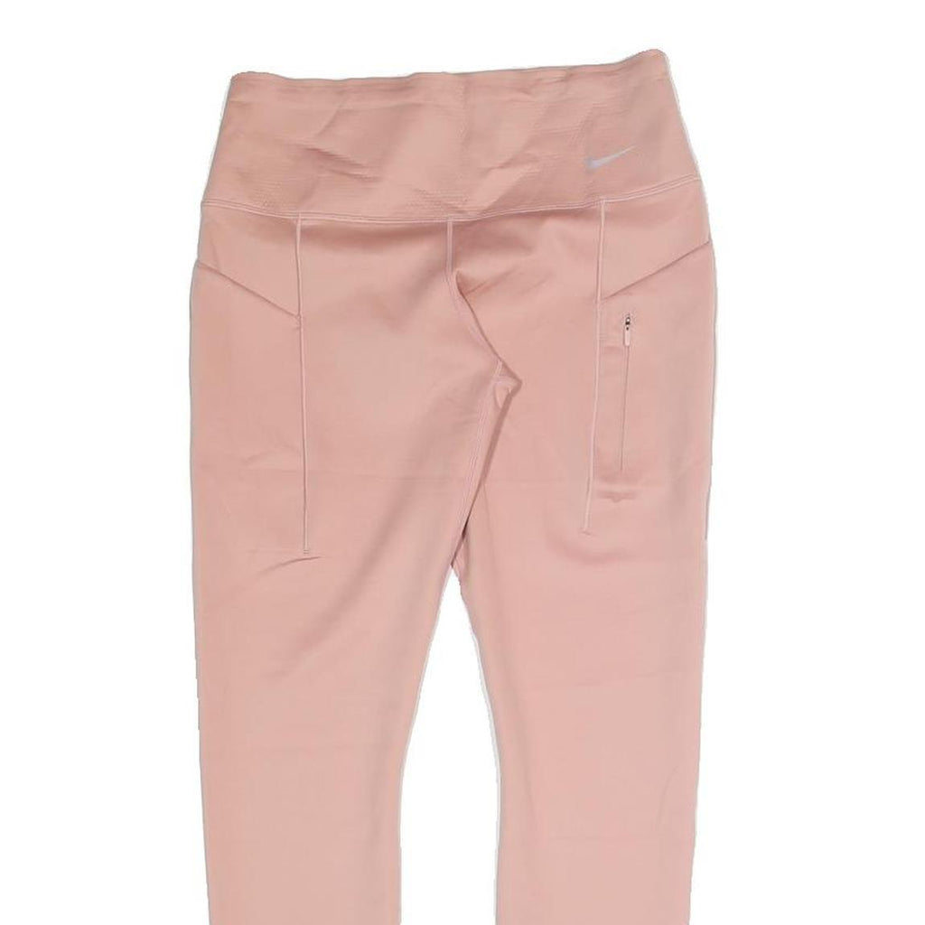 NIKE Womens Joggers Pink Slim Tapered M W26 L24 Polyester Activewear