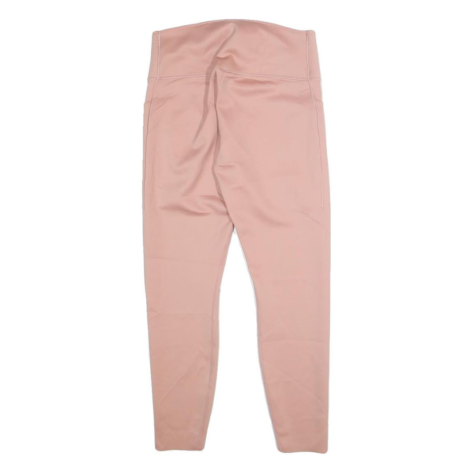 NIKE Womens Joggers Pink Slim Tapered M W26 L24 Polyester Activewear