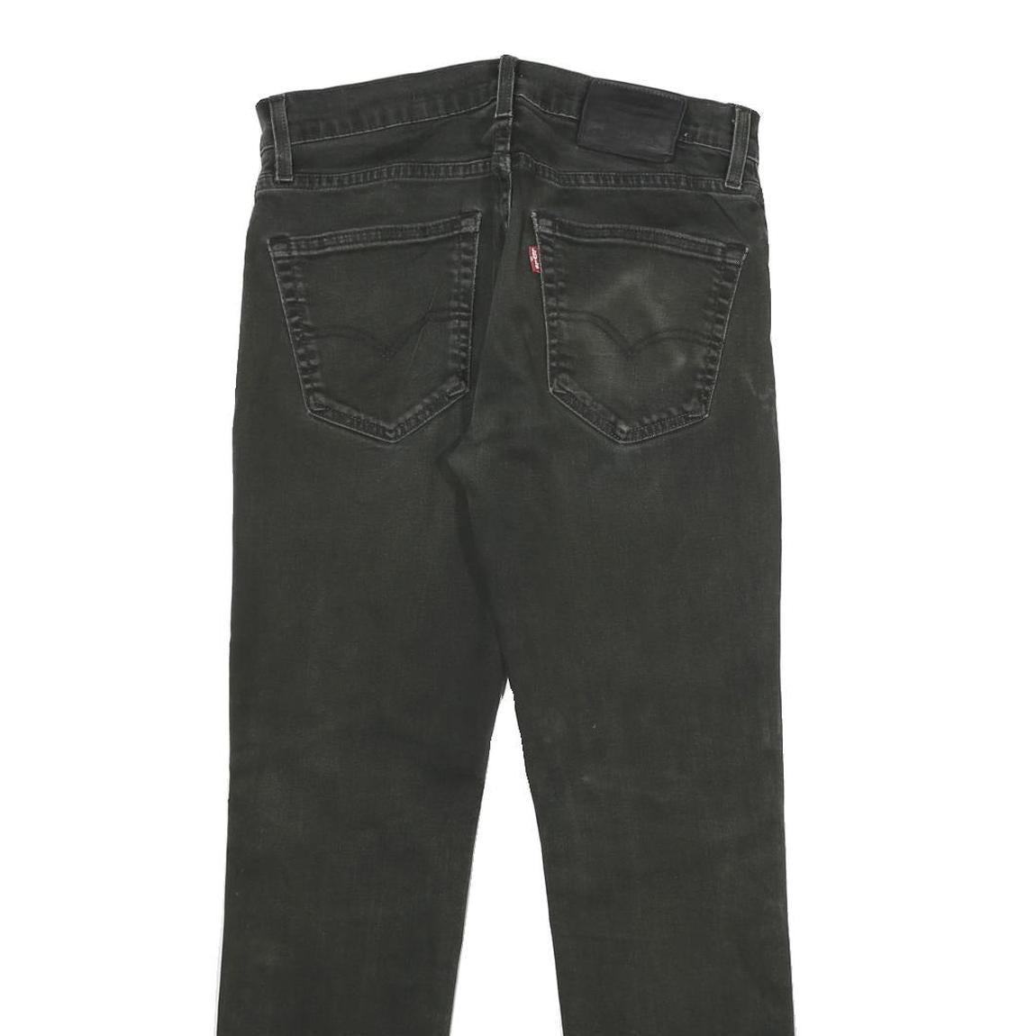 LEVI'S 511 Big E Mens Jeans Black Slim Skinny Denim Medium W30 L30 Classic Style