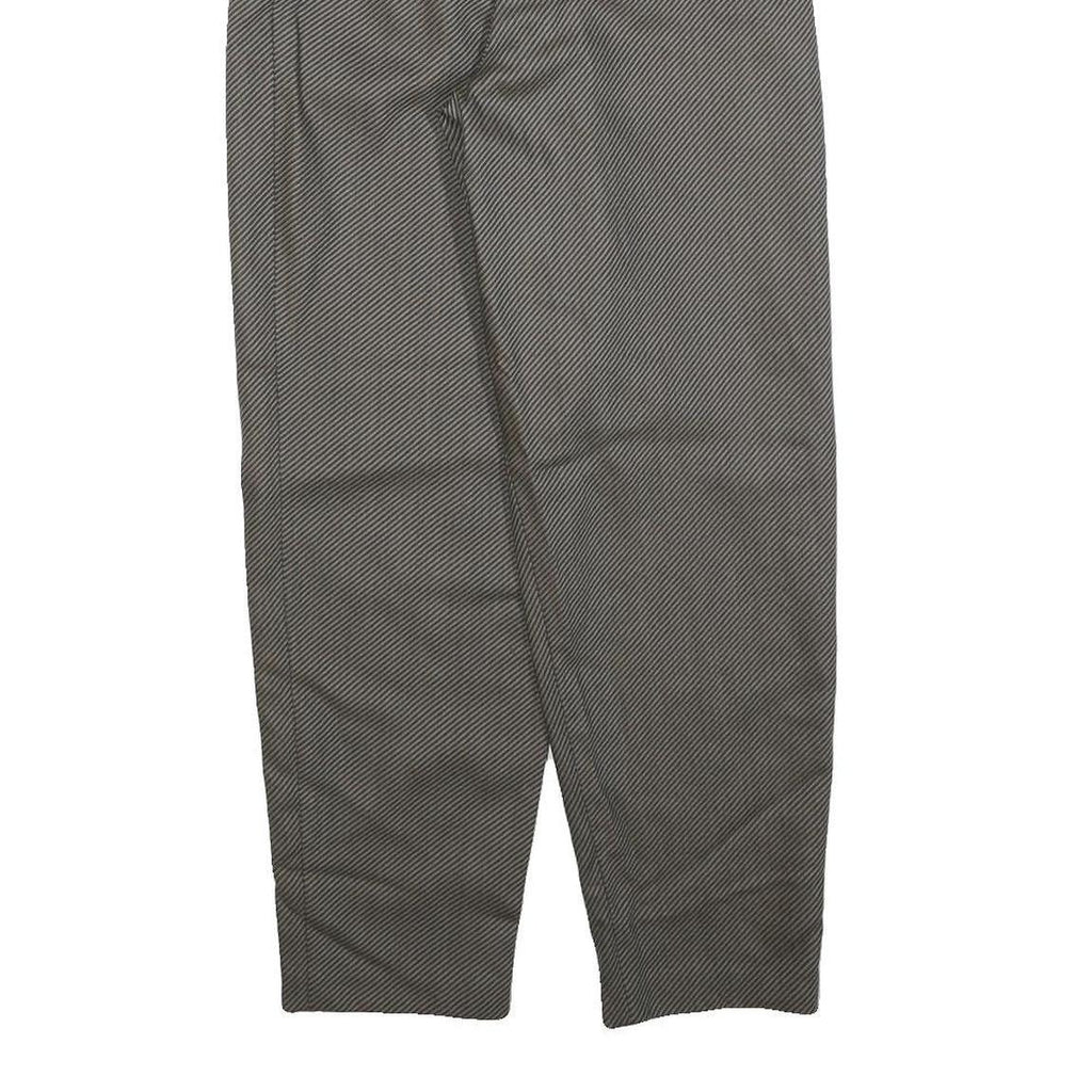 RITEX Womens Wool Grey Regular Straight Trousers W24 L26 Classic Zip Closure