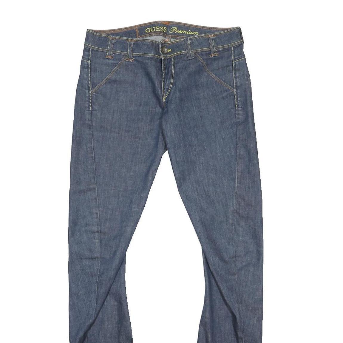 GUESS Womens Slim Blue Denim Zip Slim Fit Jeans W27 L32 Stylish Comfortable