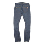 GUESS Womens Slim Blue Denim Zip Slim Fit Jeans W27 L32 Stylish Comfortable