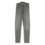 LEVI'S 501 Mens Jeans Grey Slim Skinny Denim Medium W26 L29 Zip Closure