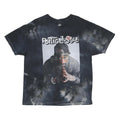 POETIC JUSTICE Mens Black & Grey Graphic T-Shirt XL Short Sleeve Crew Neck Retro