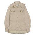 GUESS Womens Plain Shirt Beige Long Sleeve L