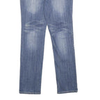 CLASH Womens Jeans Blue Relaxed Straight Denim Medium W32 L32 Embellished