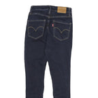 LEVI'S 721 Womens Slim Skinny Denim Dark W22 L25 Stretch Cotton Blend Zip Jeans
