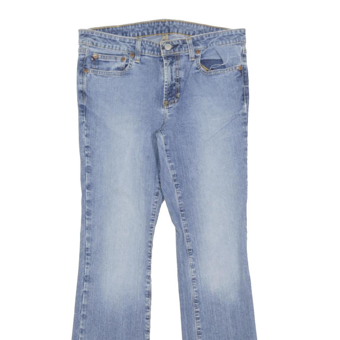 POLO RALPH LAUREN Womens Regular Light Blue Denim Jeans W32 L31 Classic Button