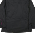SALOMON Womens Black Outdoor Jacket L Polyester Blend Zip Plain Sport