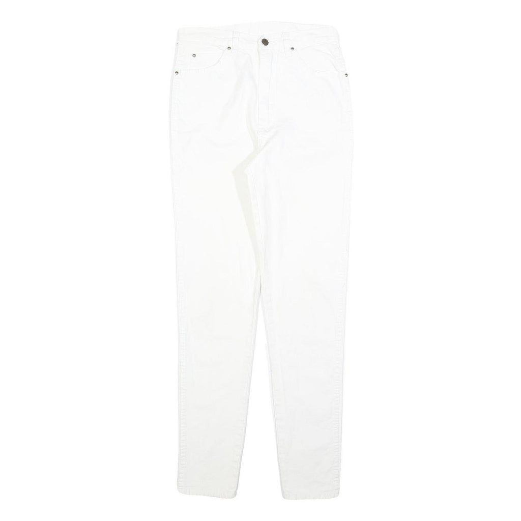 CHARLES VOGELE Womens Jeans White Slim Skinny Denim W26 L30 Zip Cotton Blend