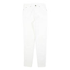 CHARLES VOGELE Womens Jeans White Slim Skinny Denim W26 L30 Zip Cotton Blend