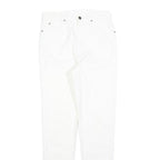 CHARLES VOGELE Womens Jeans White Slim Skinny Denim W26 L30 Zip Cotton Blend