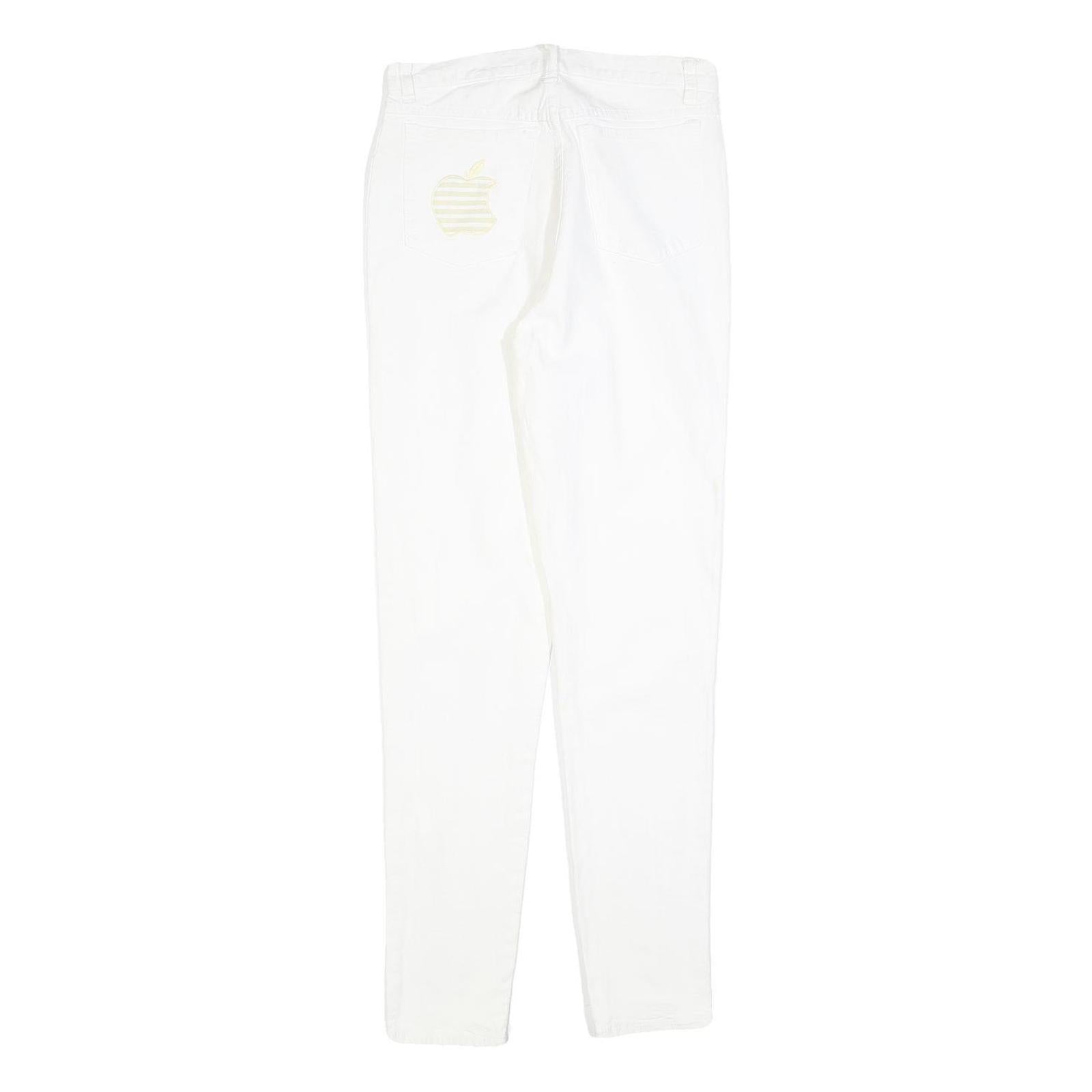 CHARLES VOGELE Womens Jeans White Slim Skinny Denim W26 L30 Zip Cotton Blend