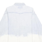 UNION BAY Mens Blue & White Cotton Denim Shirt L Casual Button Pocket