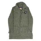 LEVI'S Mens Green Cotton Blend Track Jacket M Patch Detail Zip Closure