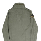 LEVI'S Mens Green Cotton Blend Track Jacket M Patch Detail Zip Closure