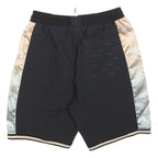 PUMA Mens Black & Gold Casual Drawstring Shorts L W34 Sports Logo