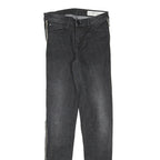 ESMARA Womens Slim Fit Black Skinny Denim Jeans W27 L30 Side Stripe Detail