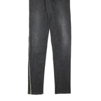 ESMARA Womens Slim Fit Black Skinny Denim Jeans W27 L30 Side Stripe Detail