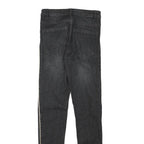 ESMARA Womens Slim Fit Black Skinny Denim Jeans W27 L30 Side Stripe Detail