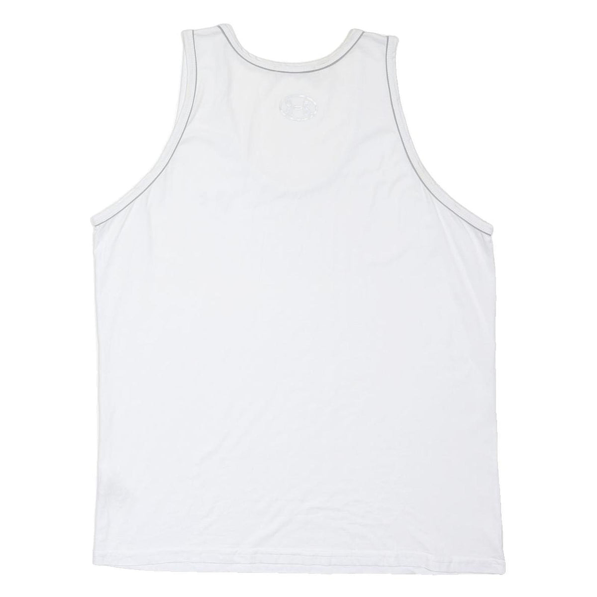UNDER ARMOUR Mens White Sleeveless Vest 3XL Cotton Blend Sport Casual Fit