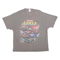 GILDAN Mens Grey Team Force Graphic T-Shirt 2XL Short Sleeve Crew Neck Racing