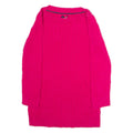TOMMY HILFIGER Womens Jumper Pink Cable Knit S