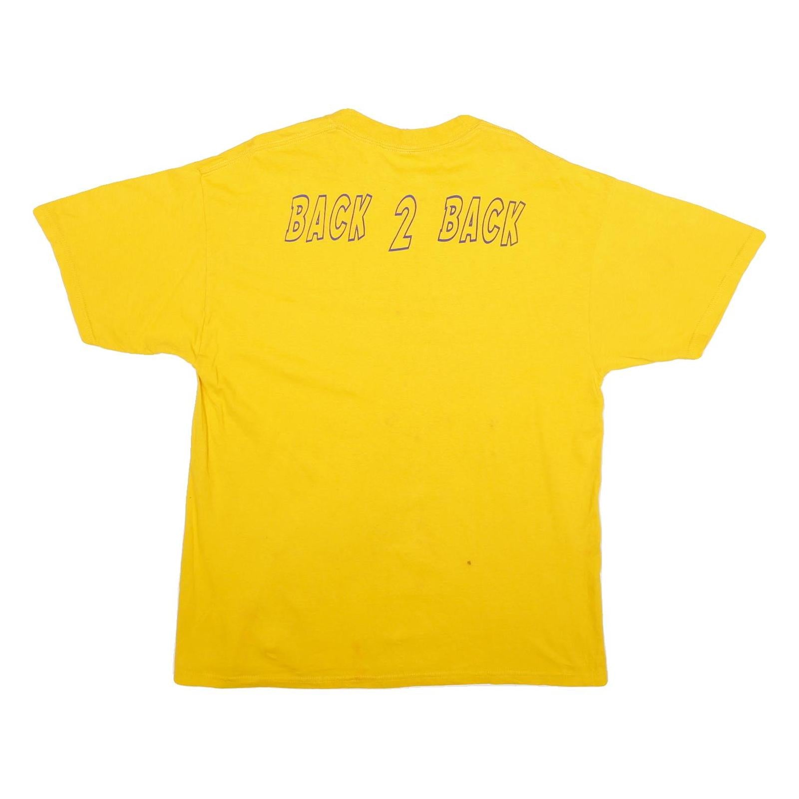 JERZEES Mens Yellow Fairfield Tigers Graphic T-Shirt XL Short Sleeve Crew Neck