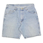 WRANGLER Mens Shorts Blue Denim Casual S W30 Cotton Blend Summer Relaxed Fit