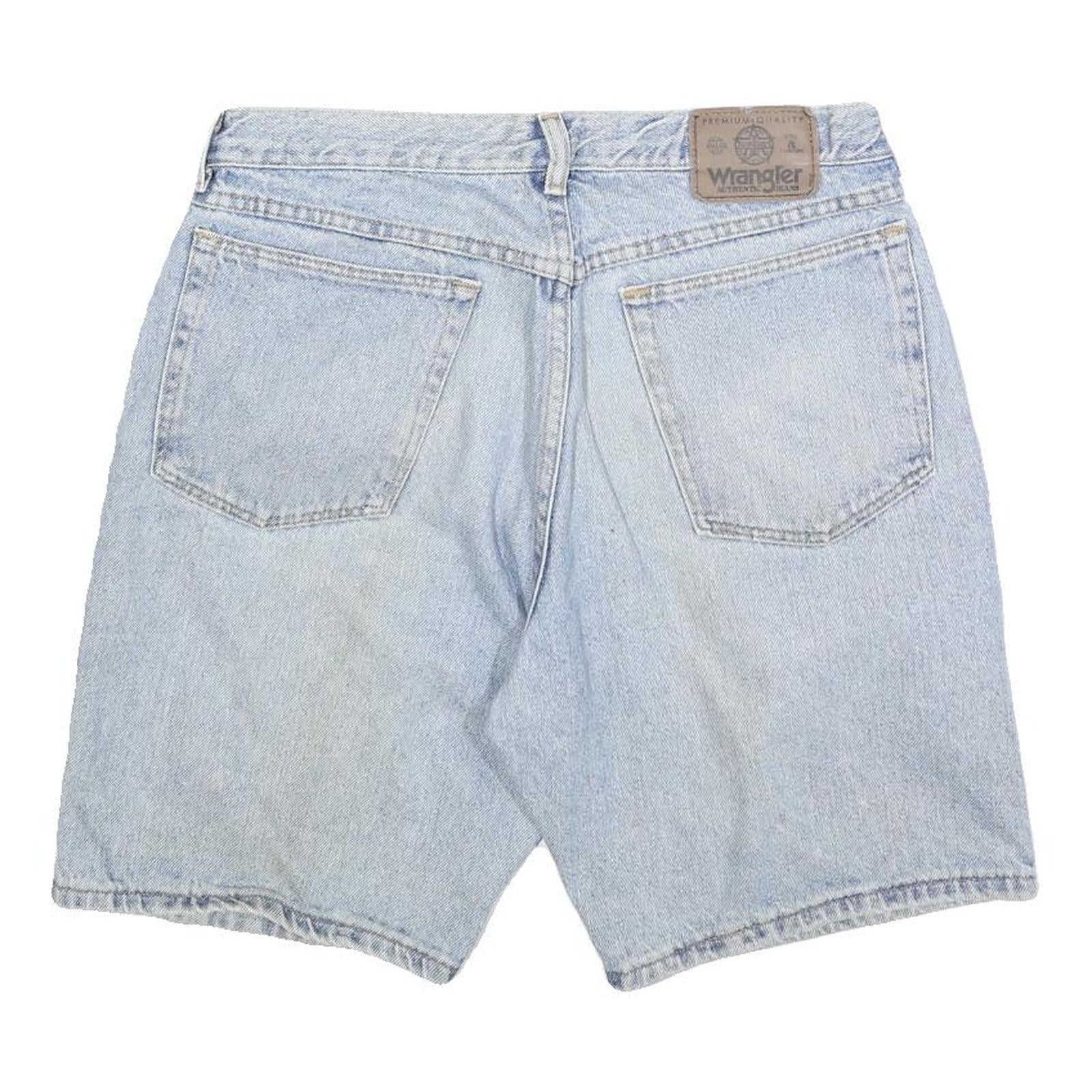 WRANGLER Mens Shorts Blue Denim Casual S W30 Cotton Blend Summer Relaxed Fit