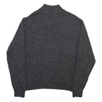 CHAPS Mens Grey Jumper Pullover Plain Roll Neck Regular L Cotton Blend Knitwear