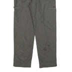 BLACK & BROWN Mens Polyester Blend Grey Regular Fit Straight Leg Trousers W34