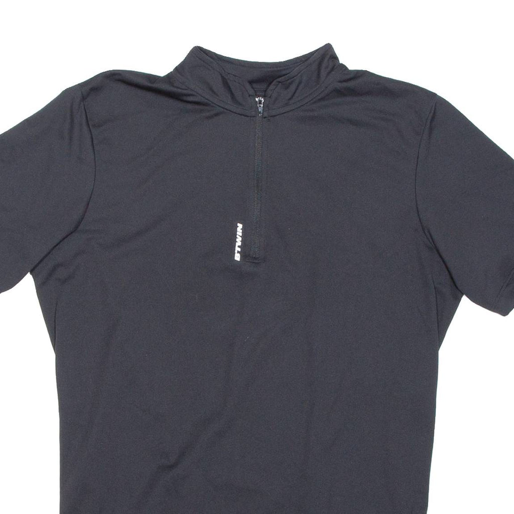 Cycling Mens Jersey Black 1/2 Zip M