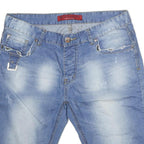 CUSHEN JEANS Mens Denim Blue Casual Shorts M W36 Comfortable Cotton