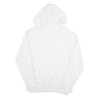 CHAPS Mens White Hoodie Pullover L Button Neck Hooded Cotton Blend Jumper