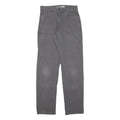 CARHARTT Mens Cotton Blend Grey Relaxed Straight Trousers W28 L32 Workwear