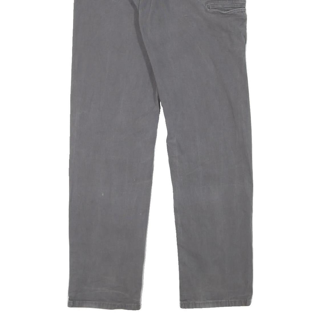 CARHARTT Mens Cotton Blend Grey Relaxed Straight Trousers W28 L32 Workwear