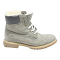 TIMBERLAND Womens Grey Leather Lace-Up Ankle Boots UK 5 Winter Warm Lined