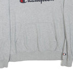 CHAMPION Mens Grey Crew Neck XS Logo Print Cotton Blend Sweatshirt Pullover