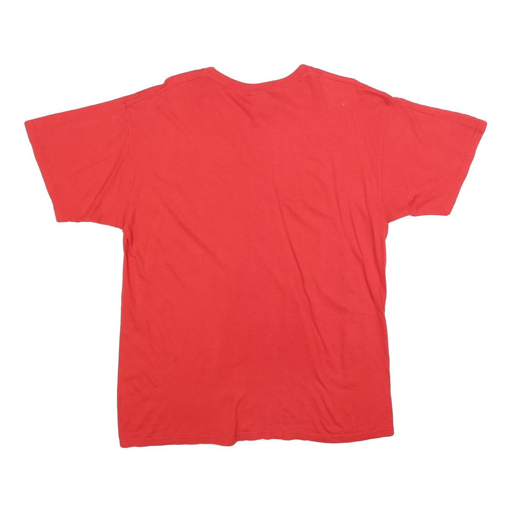 NCAA Mens Red Austin Peay Governors Graphic T-Shirt L Short Sleeve Crew Neck
