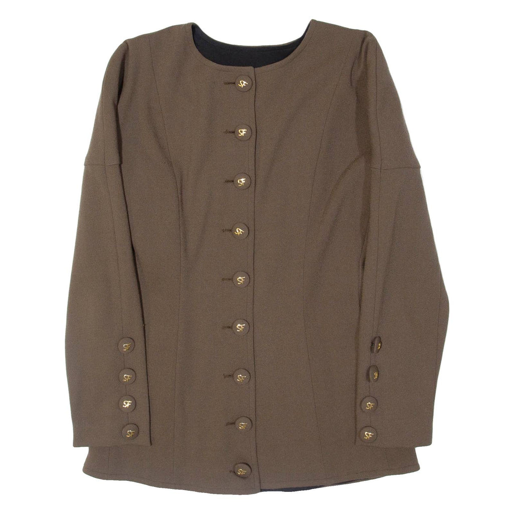 SONIA FARES Womens Jacket Green S