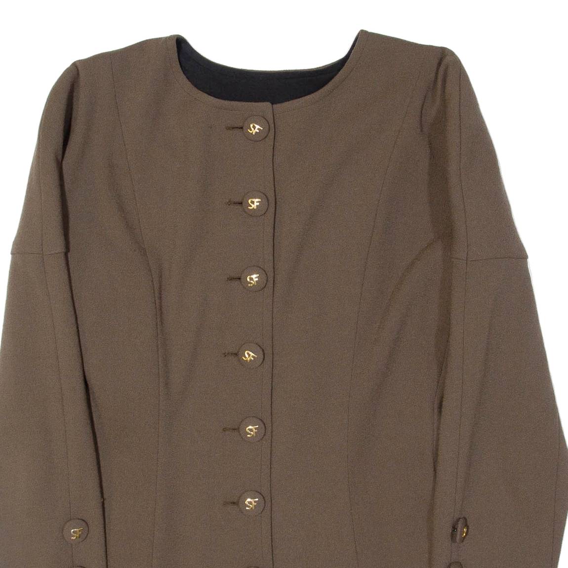 SONIA FARES Womens Jacket Green S
