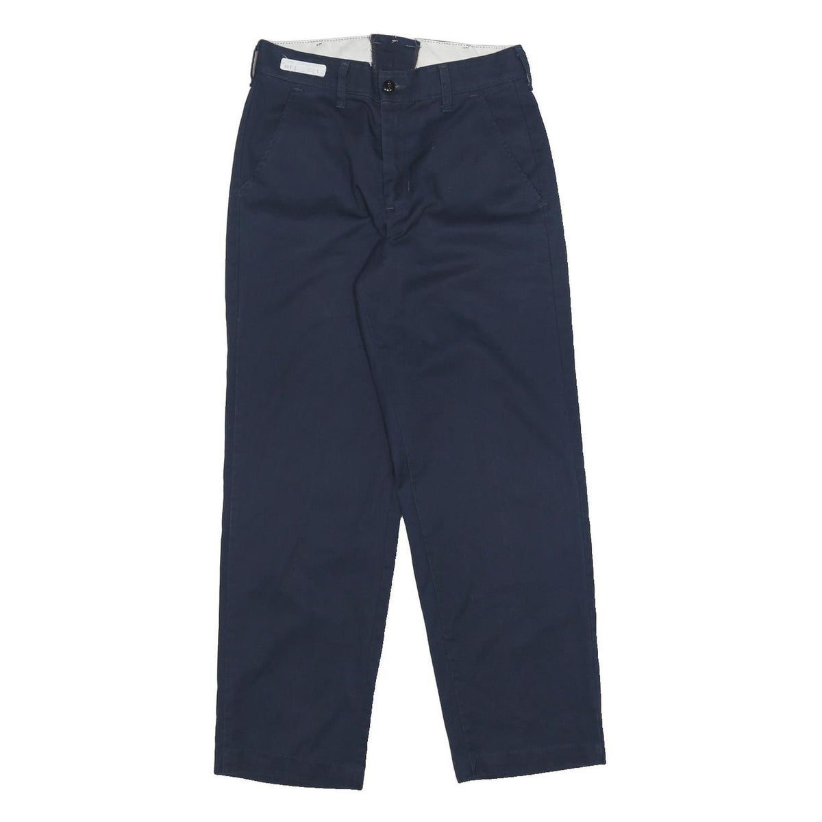 RED KAP Mens Cotton Blend Blue & Navy Regular Fit Straight Leg Trousers W30 L28