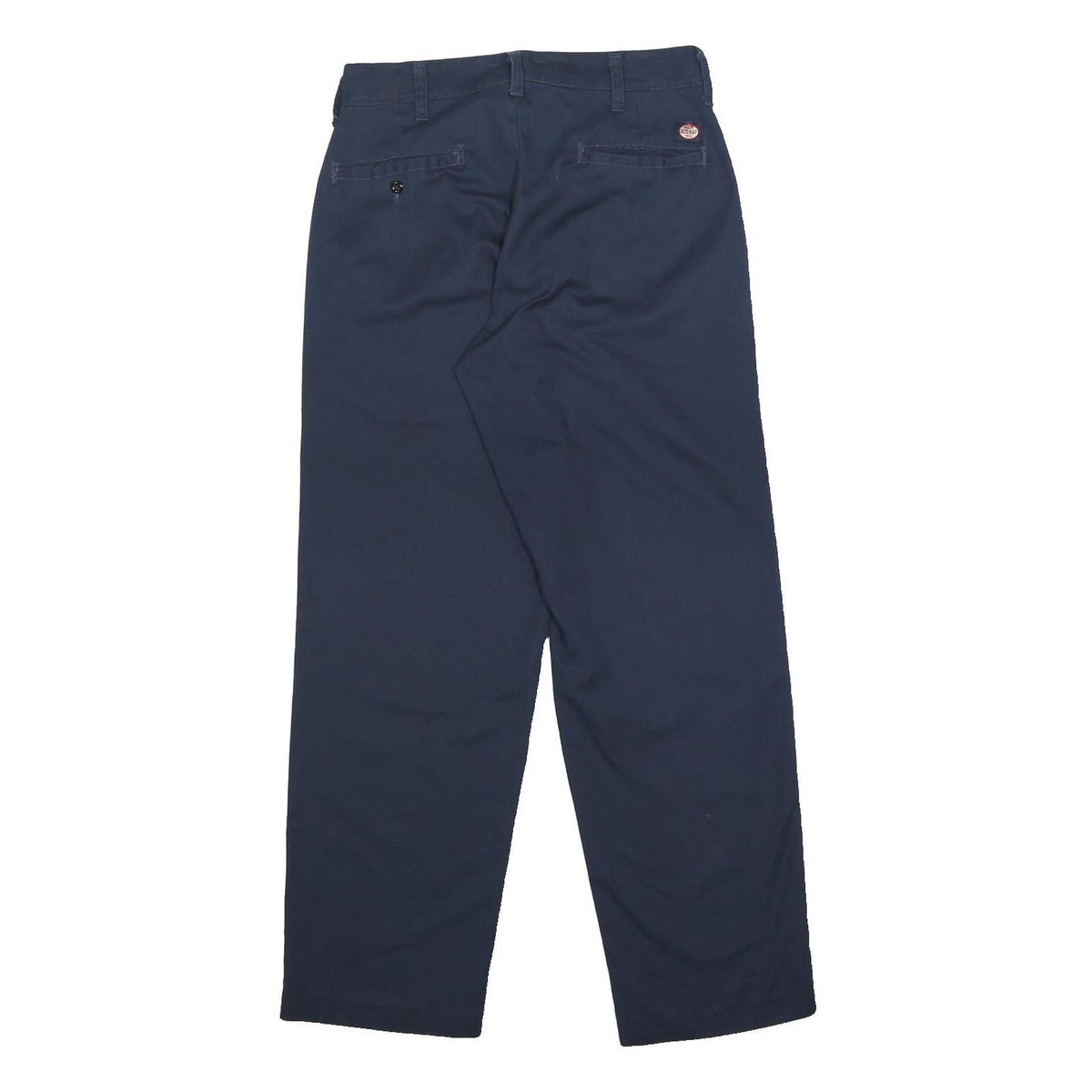 RED KAP Mens Cotton Blend Blue & Navy Regular Fit Straight Leg Trousers W30 L28