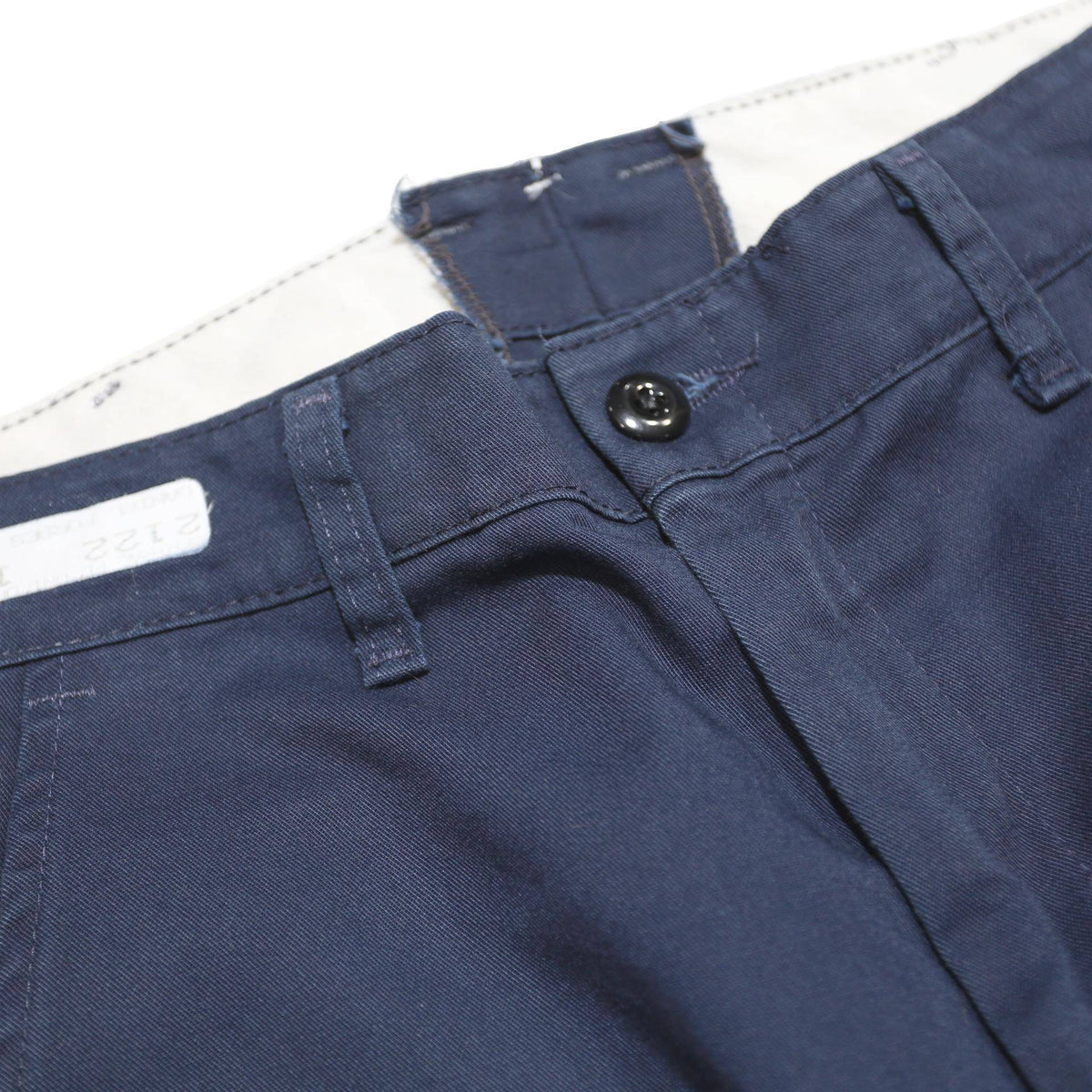 RED KAP Mens Cotton Blend Blue & Navy Regular Fit Straight Leg Trousers W30 L28