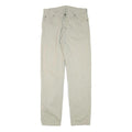 LEE Mens Cotton Blend Beige Regular Fit Straight Leg Trousers W32 L33 Casual Zip
