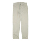 LEE Mens Cotton Blend Beige Regular Fit Straight Leg Trousers W32 L33 Casual Zip