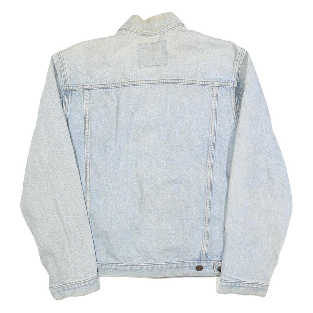 LEVI'S Mens Blue Denim Jacket S Cotton Classic Button Closure Casual Retro