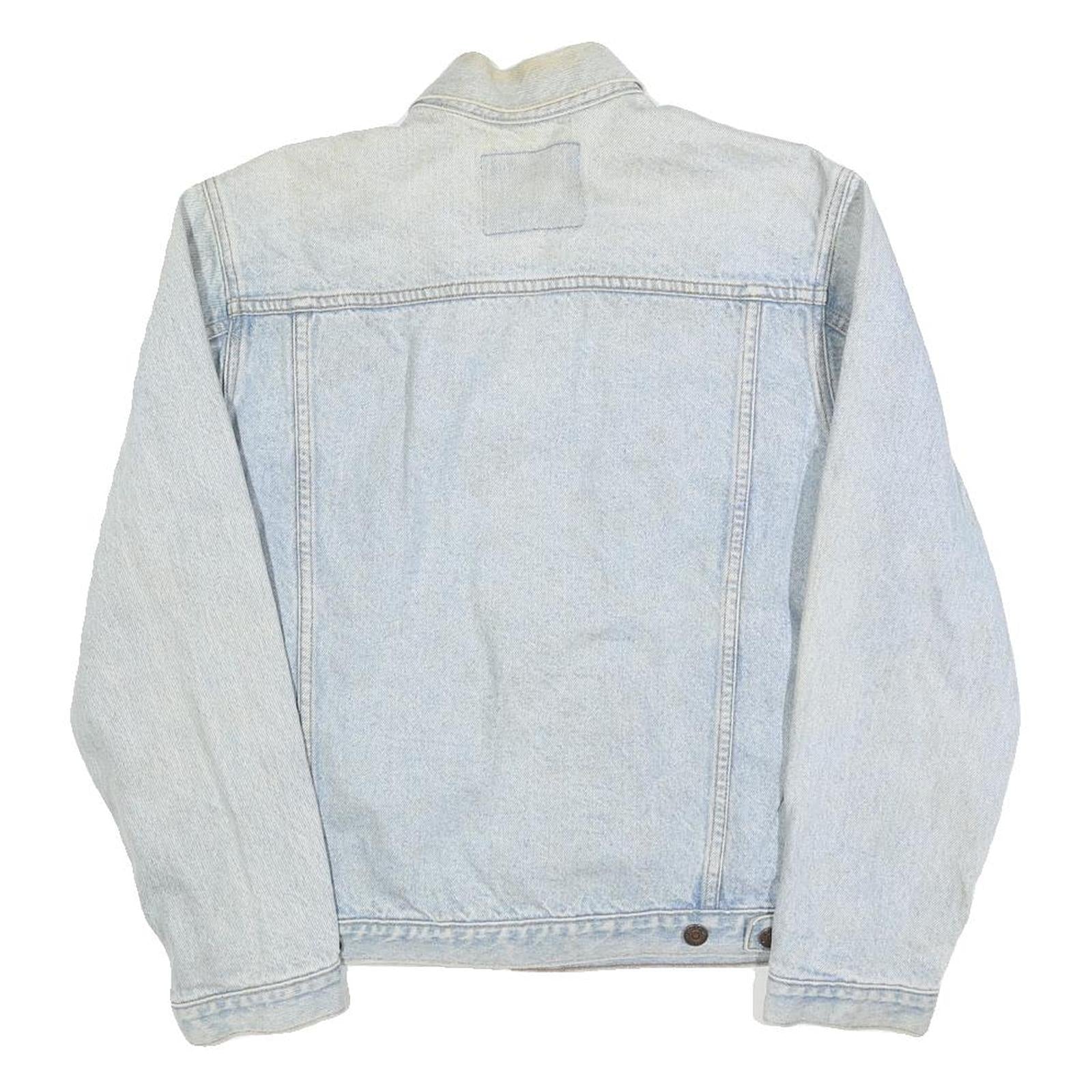 LEVI'S Mens Blue Denim Jacket S Cotton Classic Button Closure Casual Retro