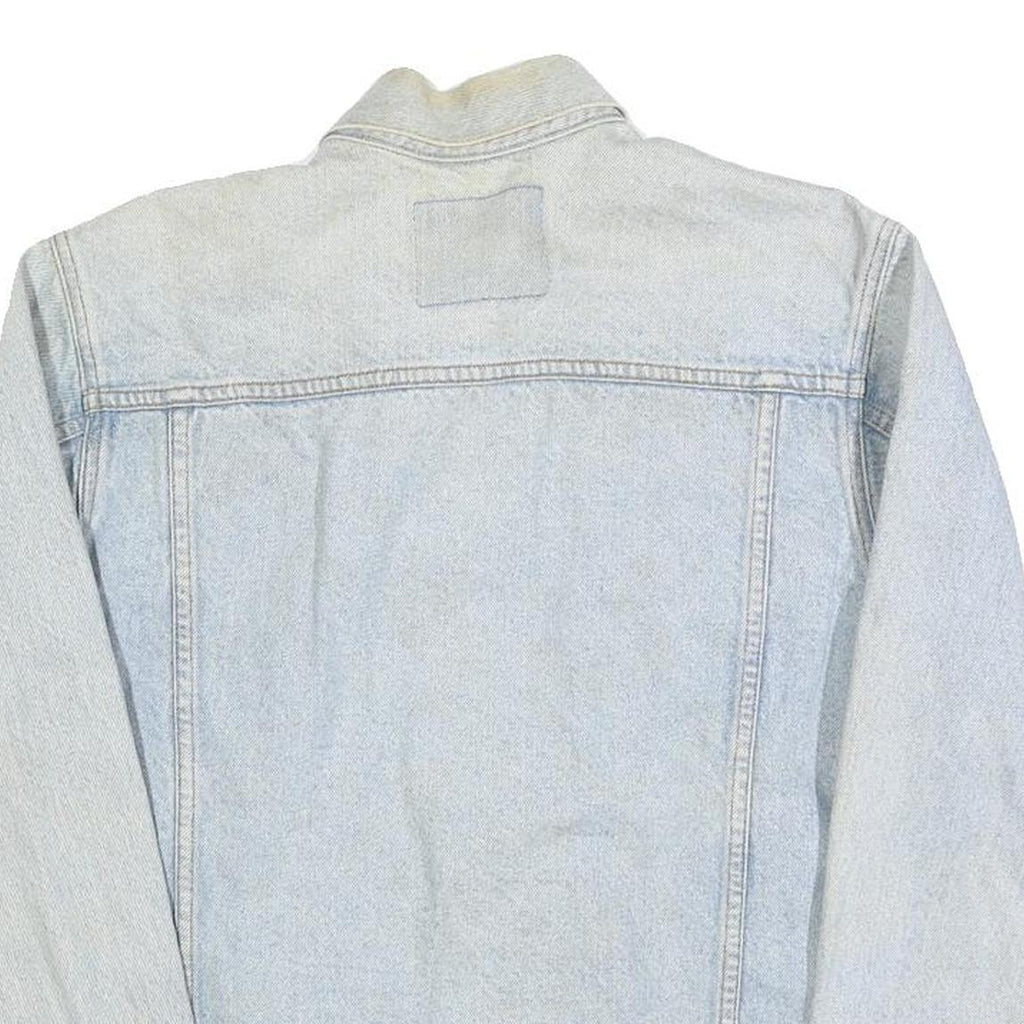 LEVI'S Mens Blue Denim Jacket S Cotton Classic Button Closure Casual Retro